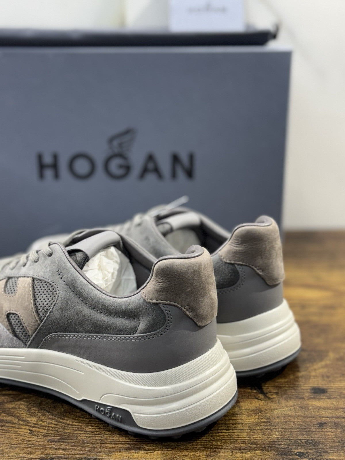 Hogan Hyperlight Sneaker Grigia  Memory Foam Luxury Hogan Uomo 42.5