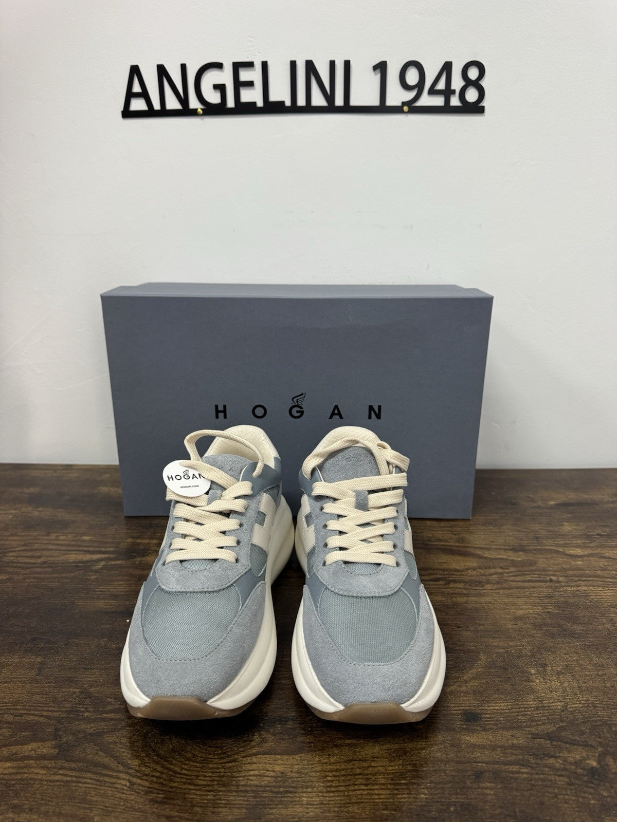 Hogan H696 Sneaker Casual Suede Celeste   Donna 36