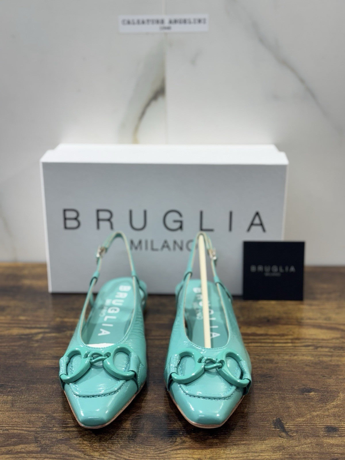Bruglia Milano Slingback Tiffany  Pelle  Top Quality Scarpe Donna 40