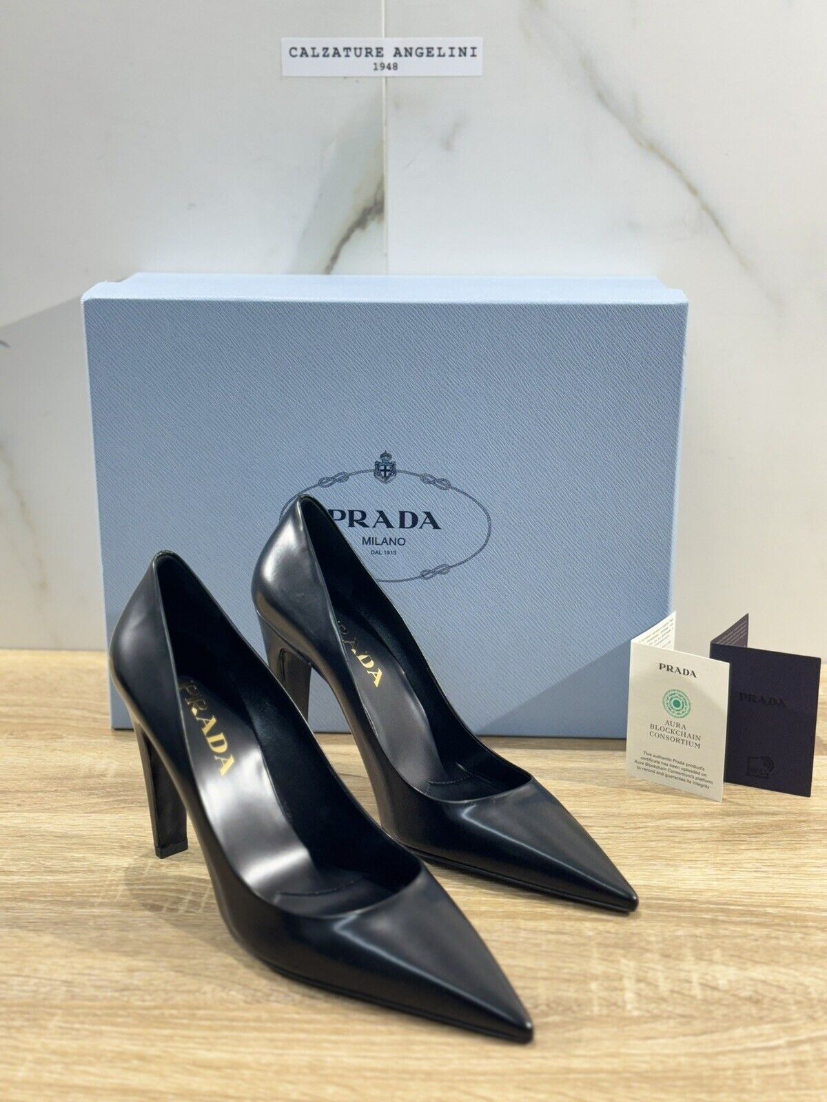 Prada Decollete Pumps Pelle Nera Luxury Prada Woman Pumps Nero 36