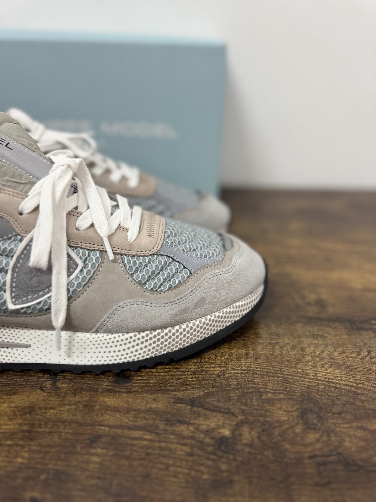 Philippe Model Olympique Low  Sneaker Pelle Grey       Casual Uomo 45