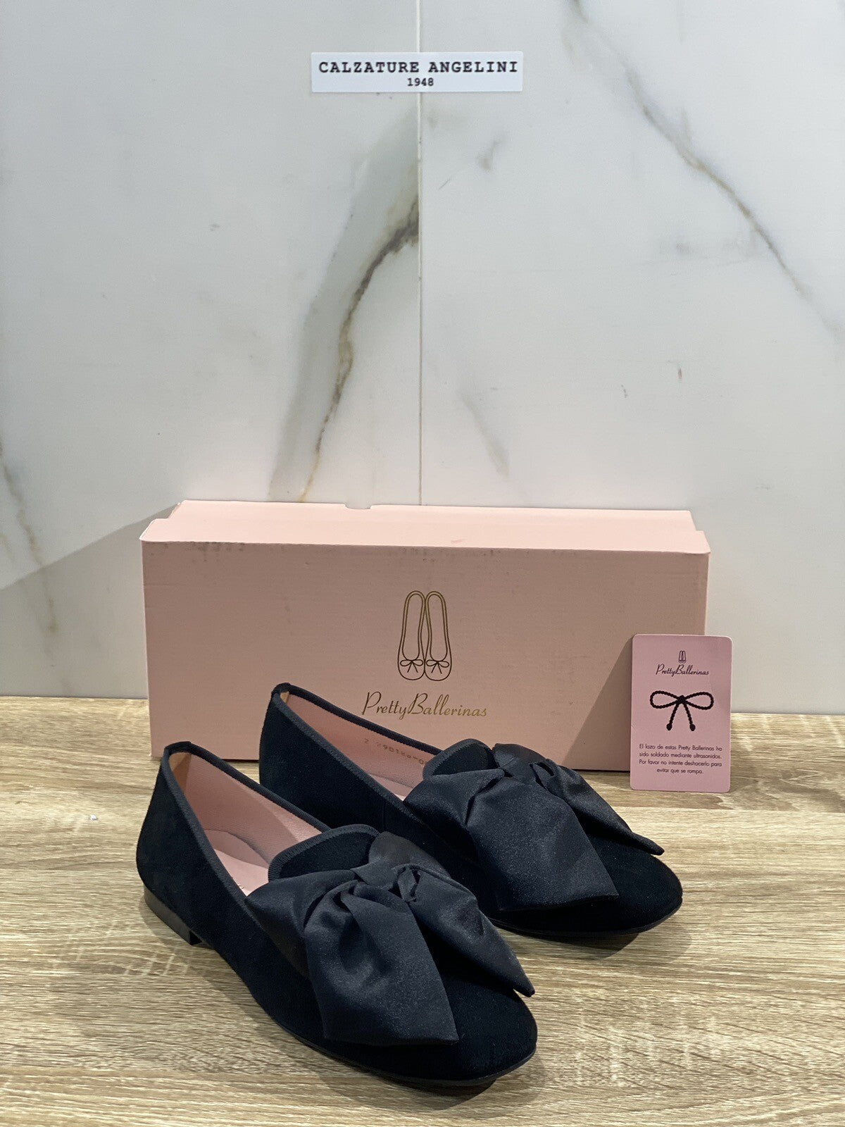 Pretty Ballerinas Scarpa Donna Carla Nero Suede Ballerina Donna 36