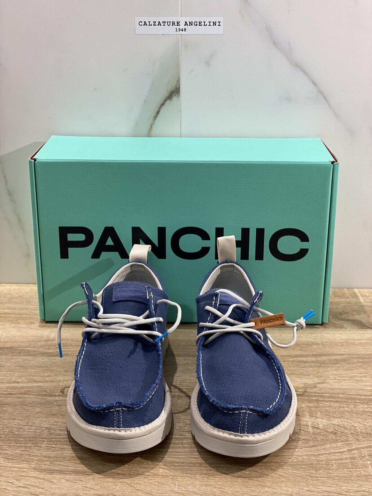 Panchic Scarpa Uomo Allacciata blu cobalto Extra Light 40