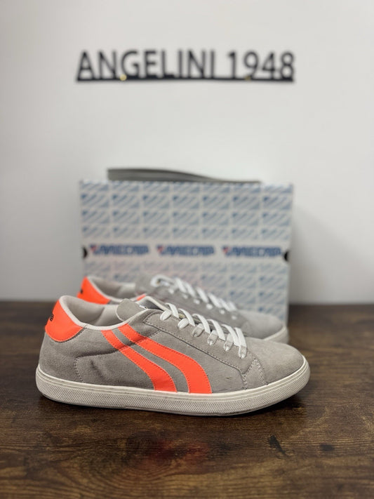 Mecap Sneaker Pelle Suede Grey  Casual 100% Made In Italy Mecap Uomo 40