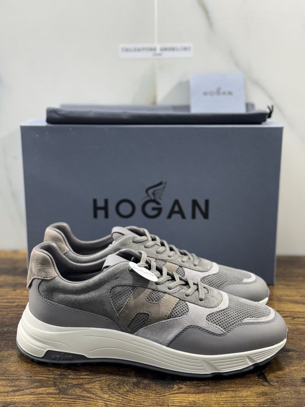 Hogan Hyperlight Sneaker Grigia  Memory Foam Luxury Hogan Uomo 42.5