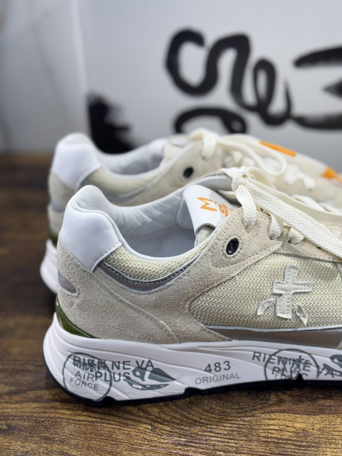 Premiata Mase    Sneaker Uomo Pelle Beige   Casual Sneaker Premiata Uomo 40