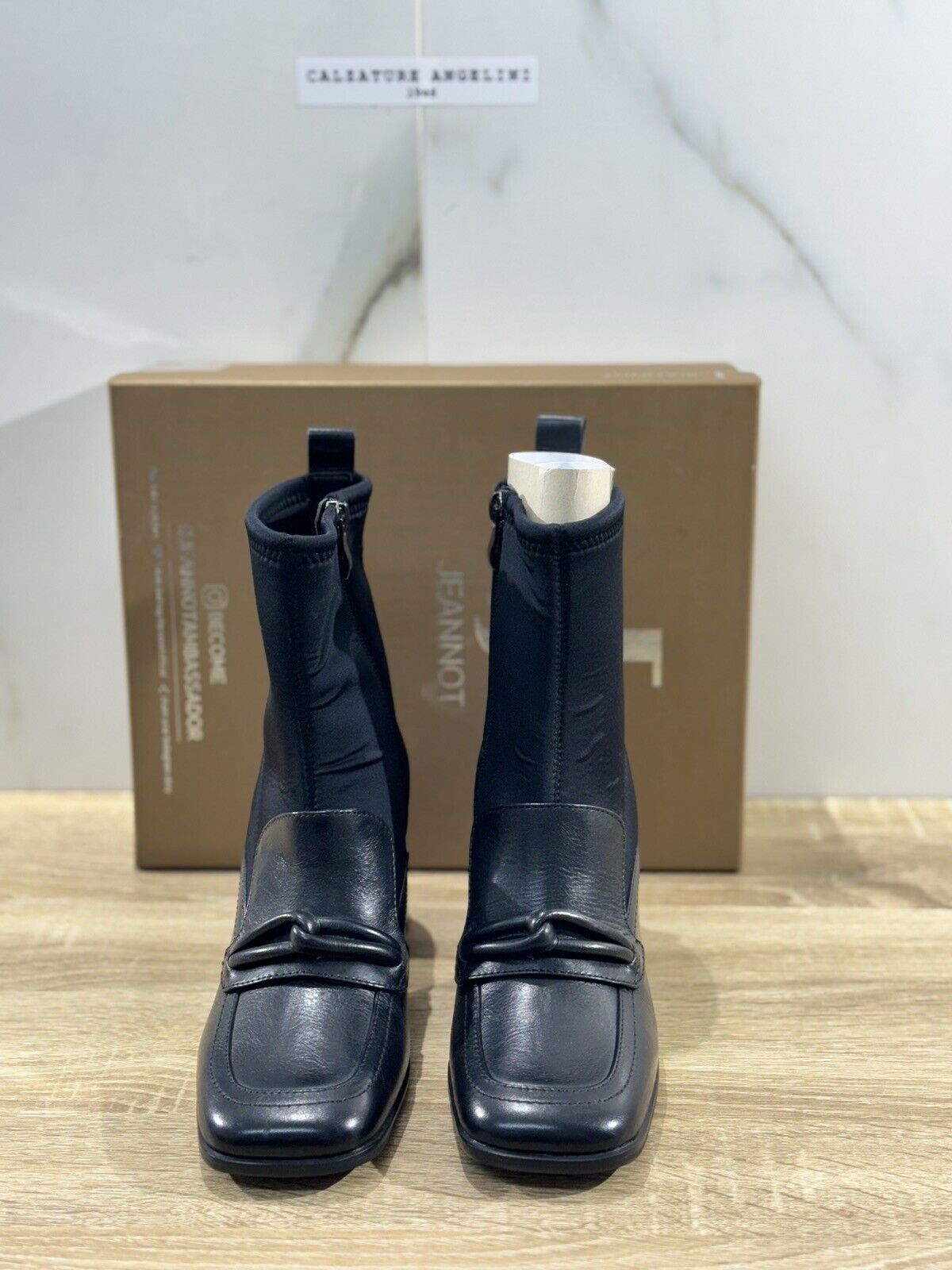 Jeannot Stivaletto  Donna Pelle Nero  Con Tacco Causal Boot  Jeannot 40