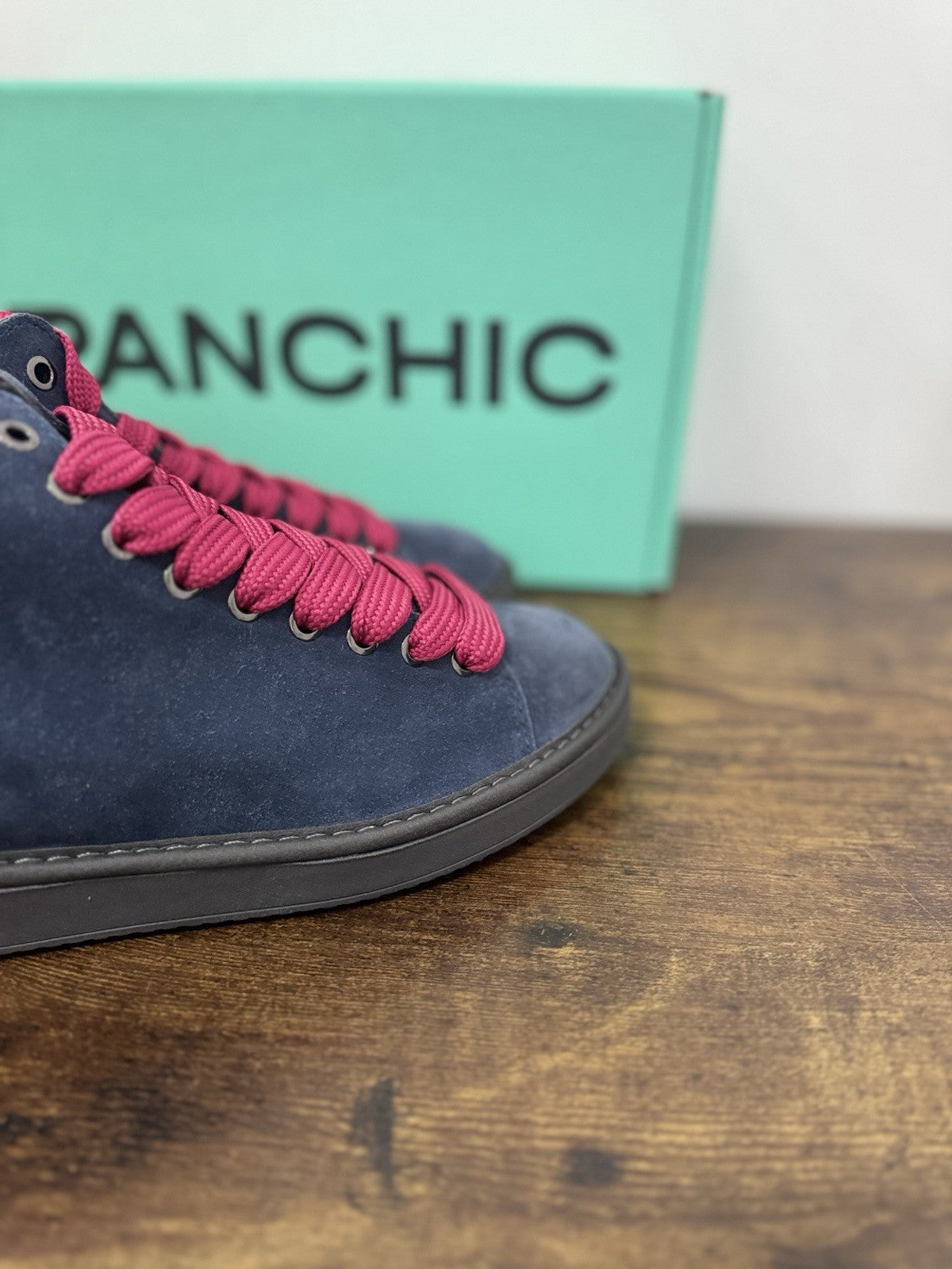 Panchic Ankle Boot Suede Blu Casual Sneaker Donna 36