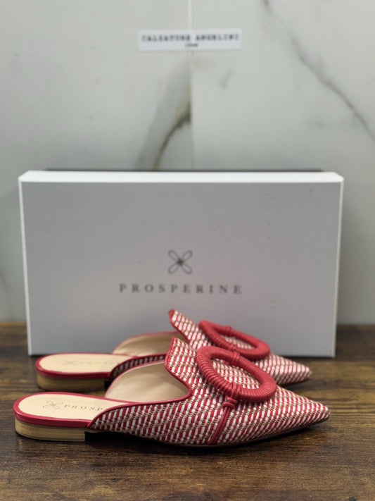 Prosperine Sabot Pelle Rosso Casual Donna 38.5 