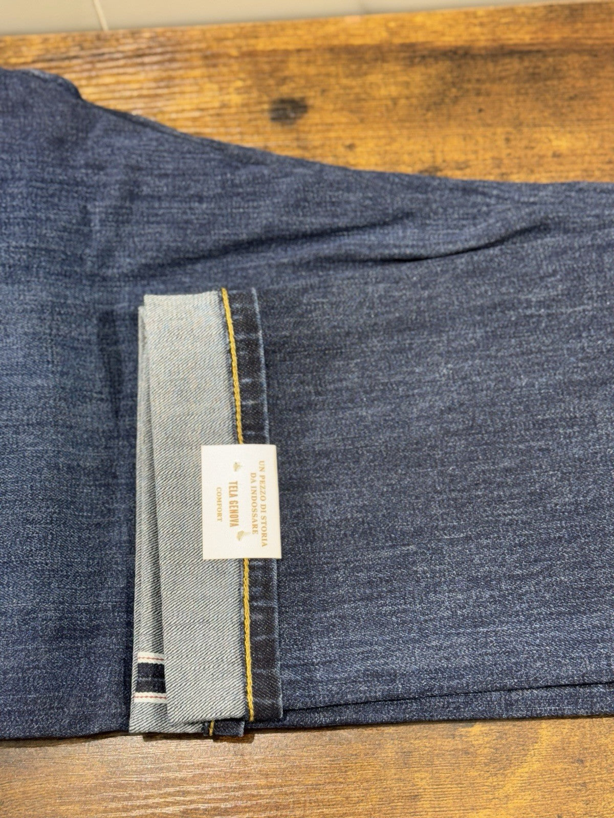 Tela Genova Jeans Uomo Icon Blu Taglia 34 Slim Fit 