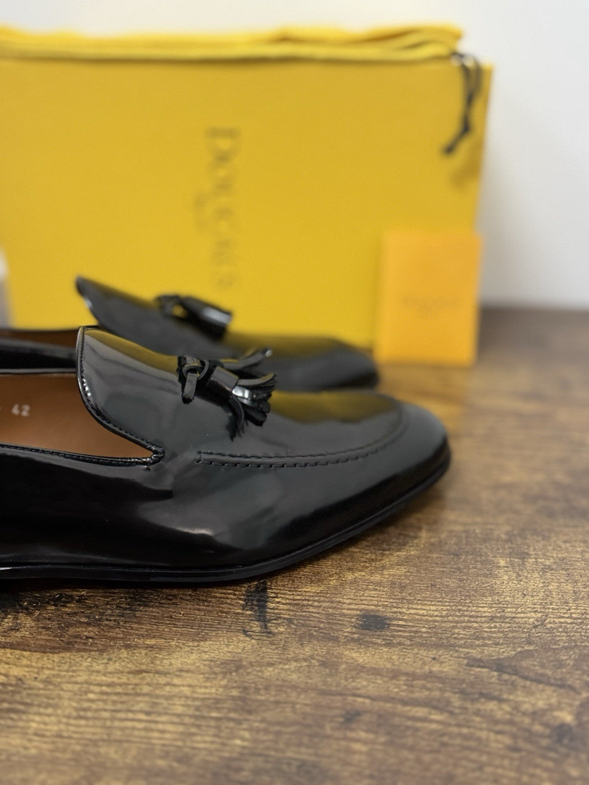 Doucal’s  Mocassino Nappine  Pelle Polish Nero   Flexible  Casual Scarpa Uomo 44