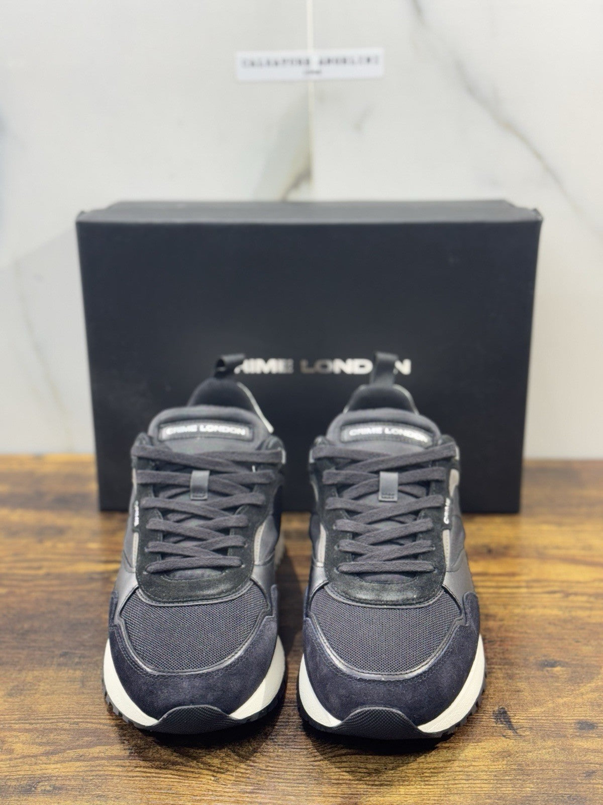 Crime London Sneaker Uomo Lunar       Pelle  Nero  Casual Men Shoes 41