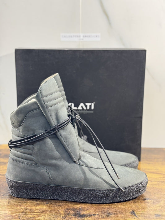 Ylati Sneaker Uomo Giove High Top Nabuk Grey  Causal Men 45