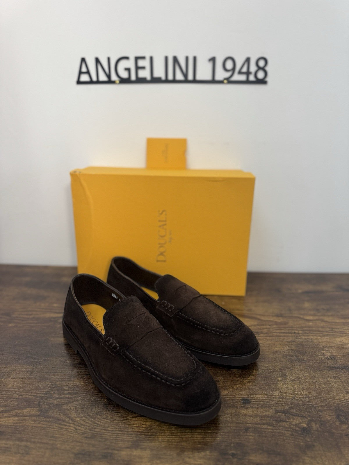 Doucal’s Mocassino Pelle Suede T Moro Extra Light Casual Scarpa Doucal’s Uomo 43