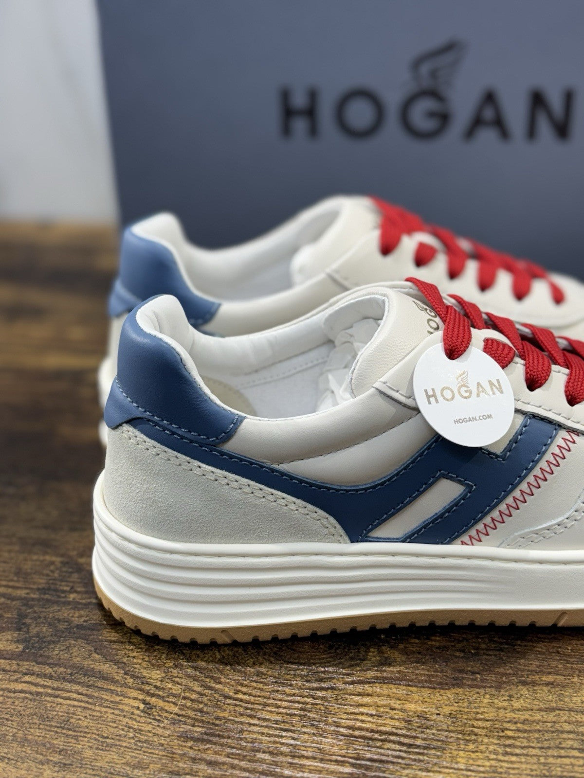 Hogan H630 Sneaker Pelle Crema  Memory Foam Scarpa Hogan Uomo 39.5