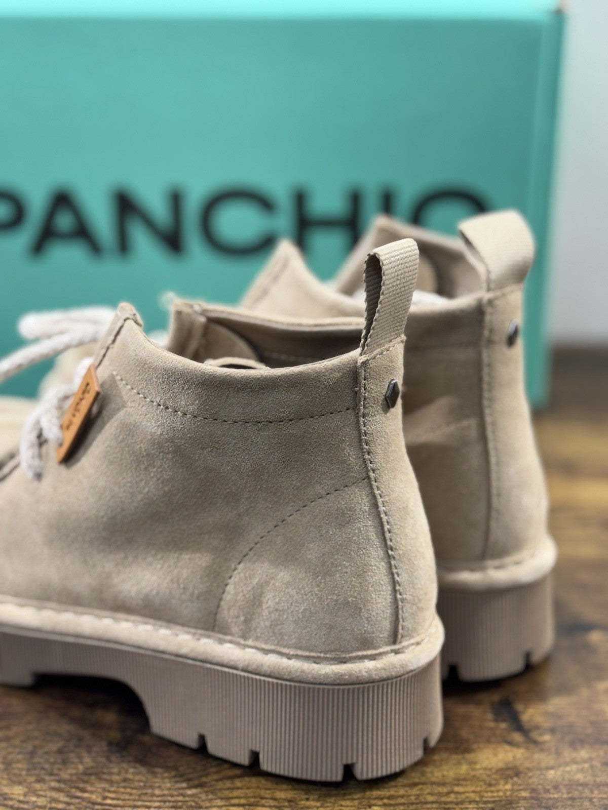 Panchic Ankle Boot Extra Light   Donna  Suede Beige   Causal Shoes   Panchic 41