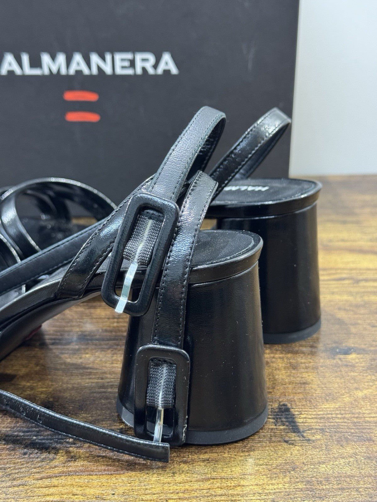 Halmanera Sandalo Pelle Nero Con Tacco Causal Halmanera Donna 37