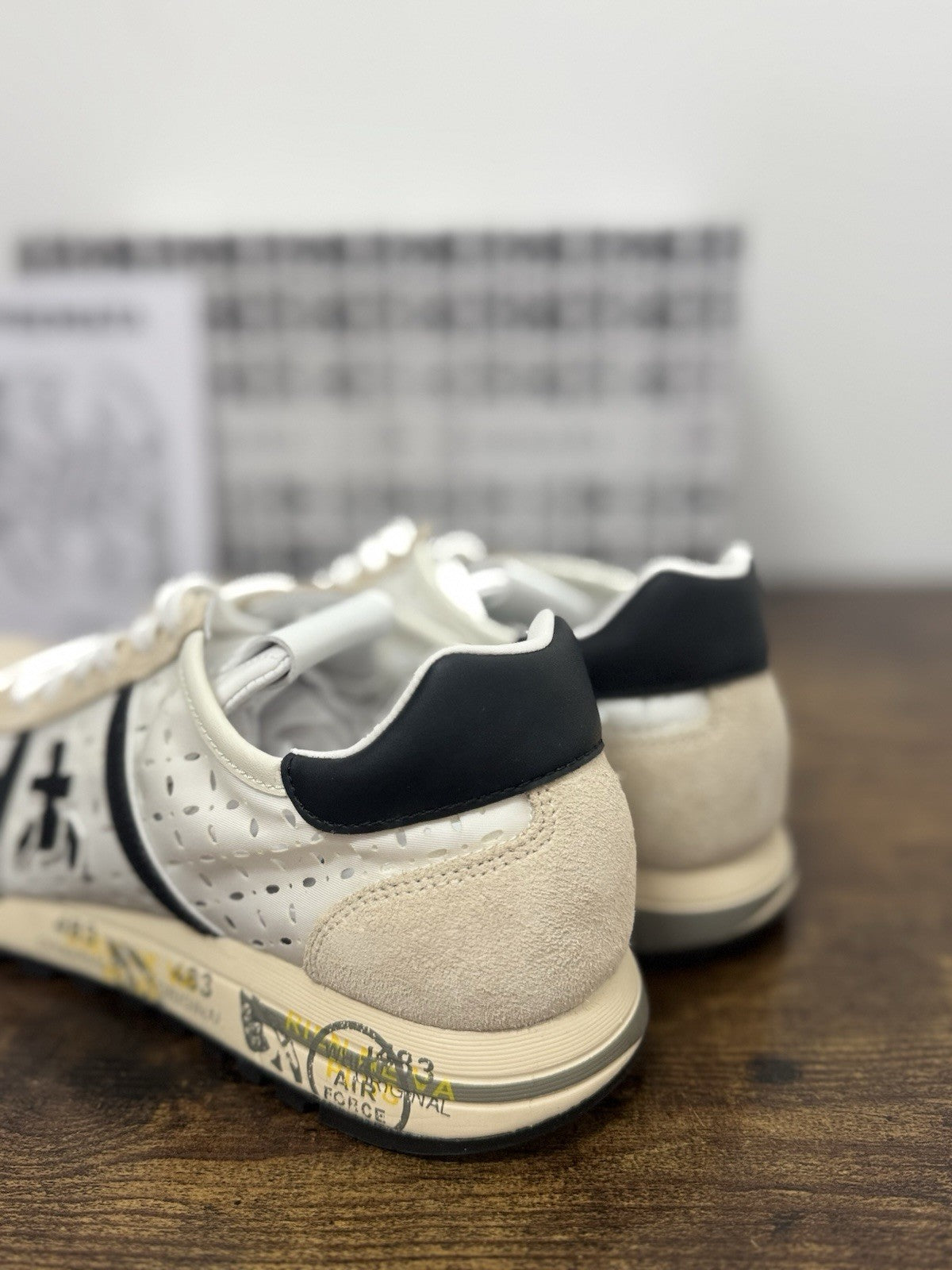 Premiata Lucy Sneaker Pelle Bianca Traforata Casual Premiata Donna 41