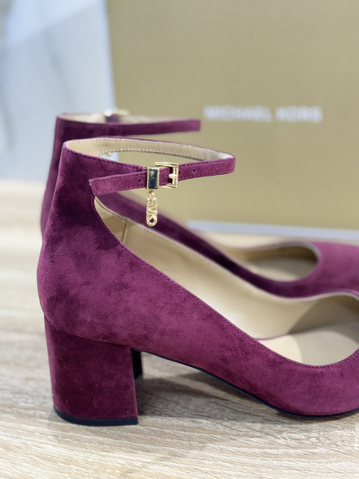 Michael Kors Perla Pump Donna Suede Mulberry Con tacco 37