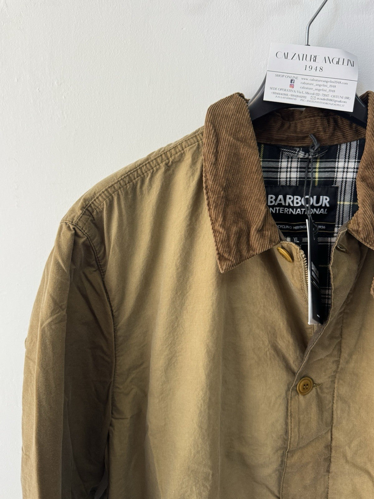 Barbour International Troon Washed Wax Jacket   Uomo Xl