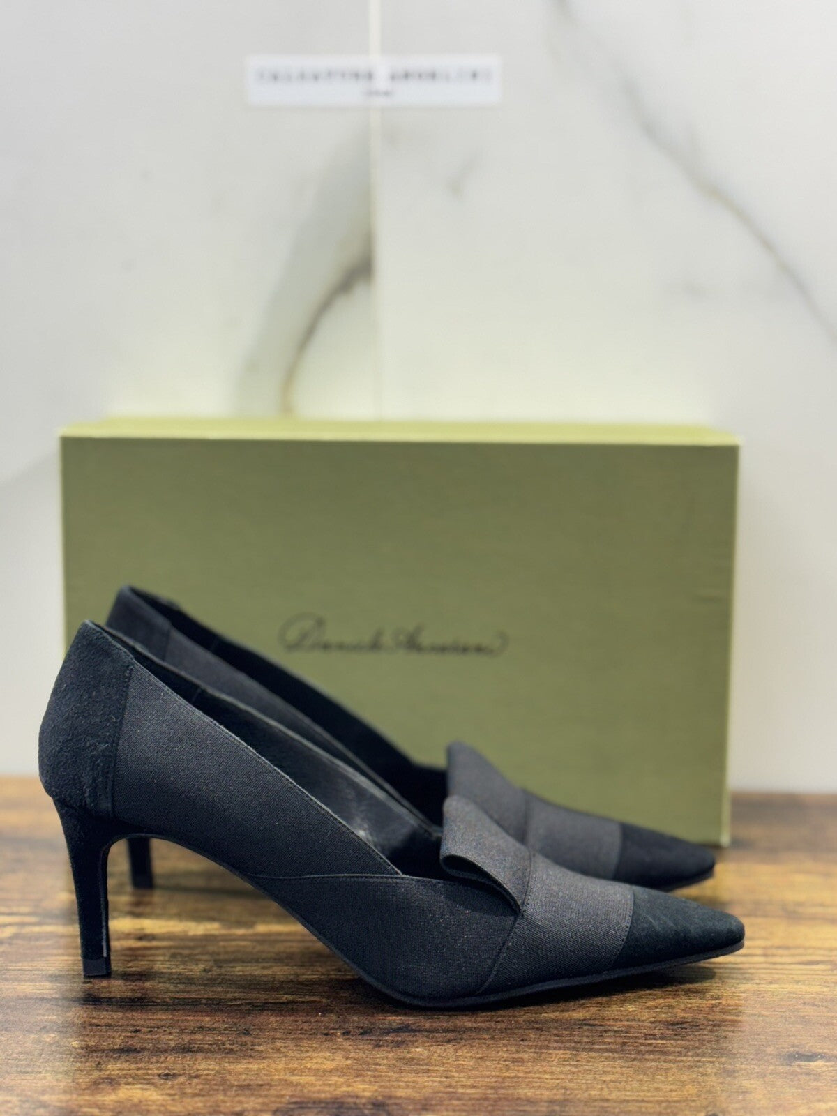 Daniele Ancarani Décolleté Donna Suede Nero Con Tacco 38.5