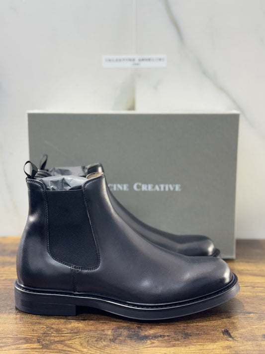 Officine Creative Chelsea Boot Uomo Uniform Pelle Nera  Luxury Men Boot 41