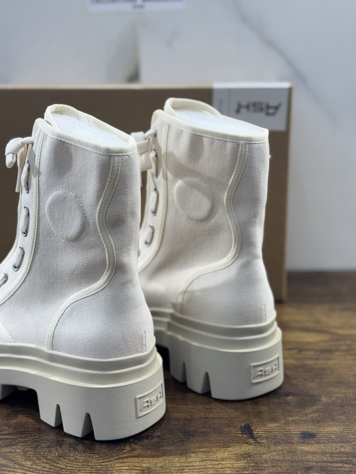 Ash Phoenix Anfibio  Colore Talco  Boot  Ash Donna 36