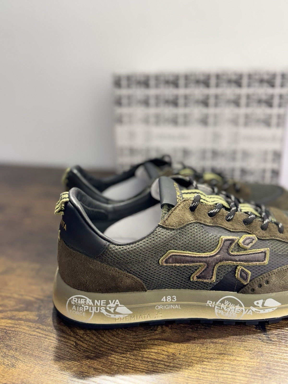 Premiata Nous    Sneaker Pelle Verde   Suede Casual Premiata Uomo 46