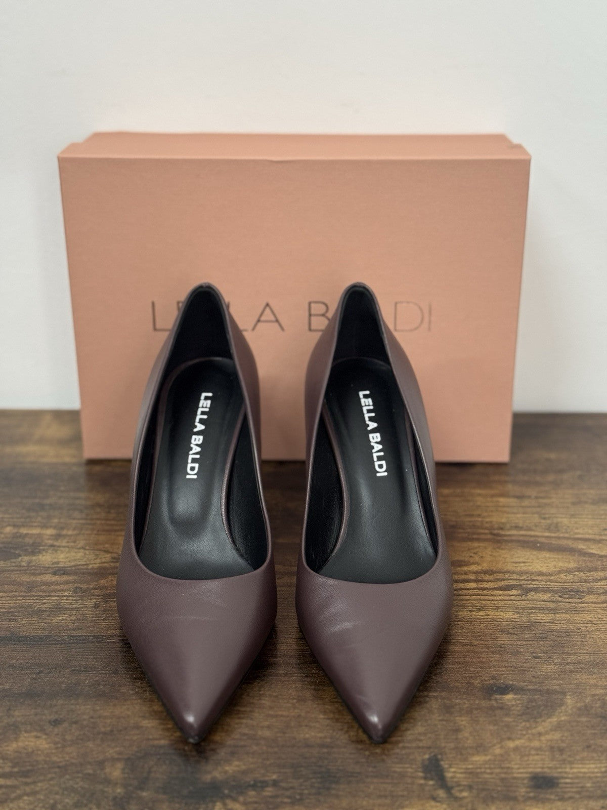 Lella Baldi Décolleté Pelle Tan  Con Tacco Casual Donna 40
