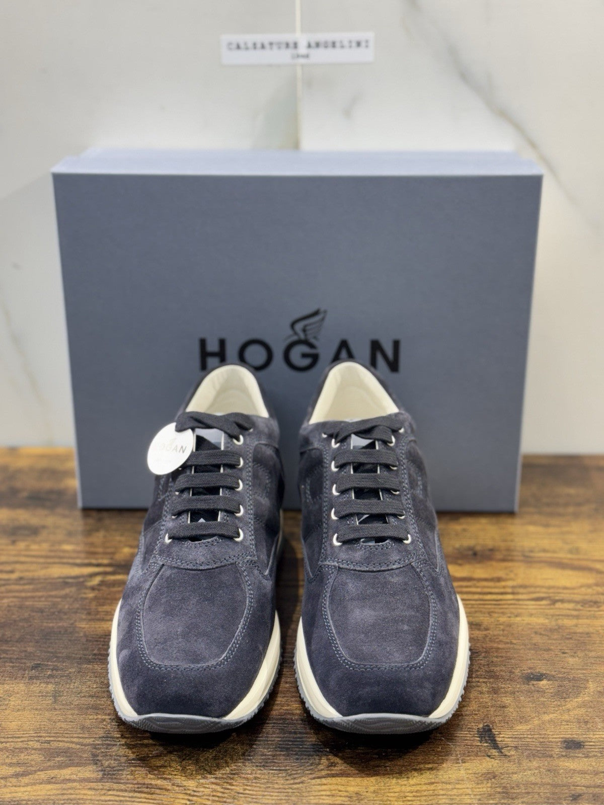 hogan interactive Sneaker Pelle Suede Blu  Uomo 42.5