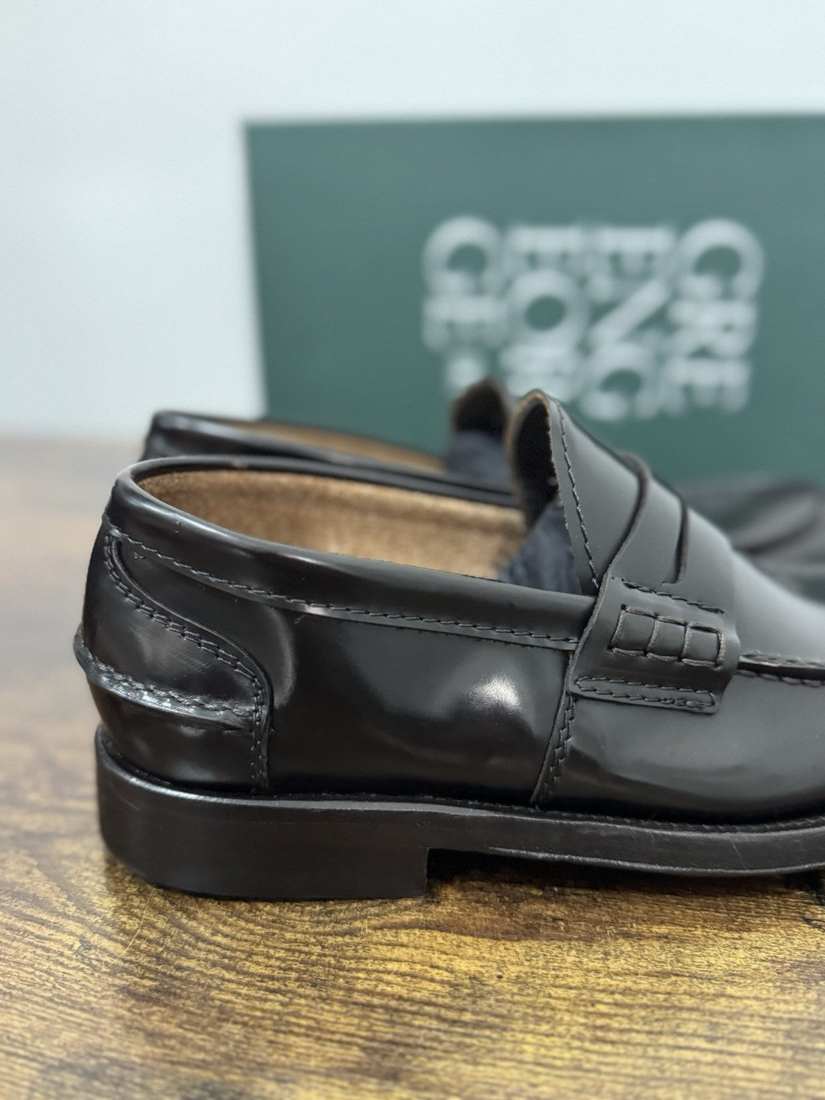 Green George Mocassino College Pelle Brown Fondo CuoioHandmade In Italy Uomo 39