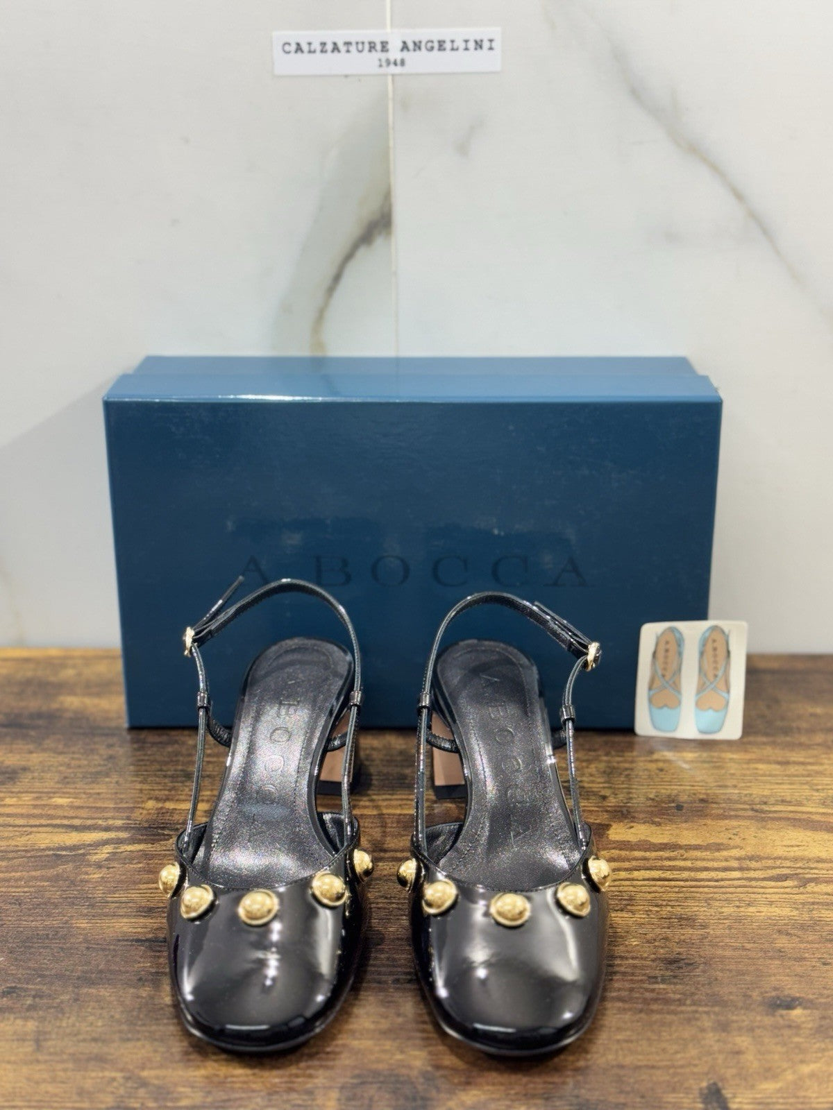 A.bocca Sling Back Nera Con Tacco Icon A.bocca Donna 41