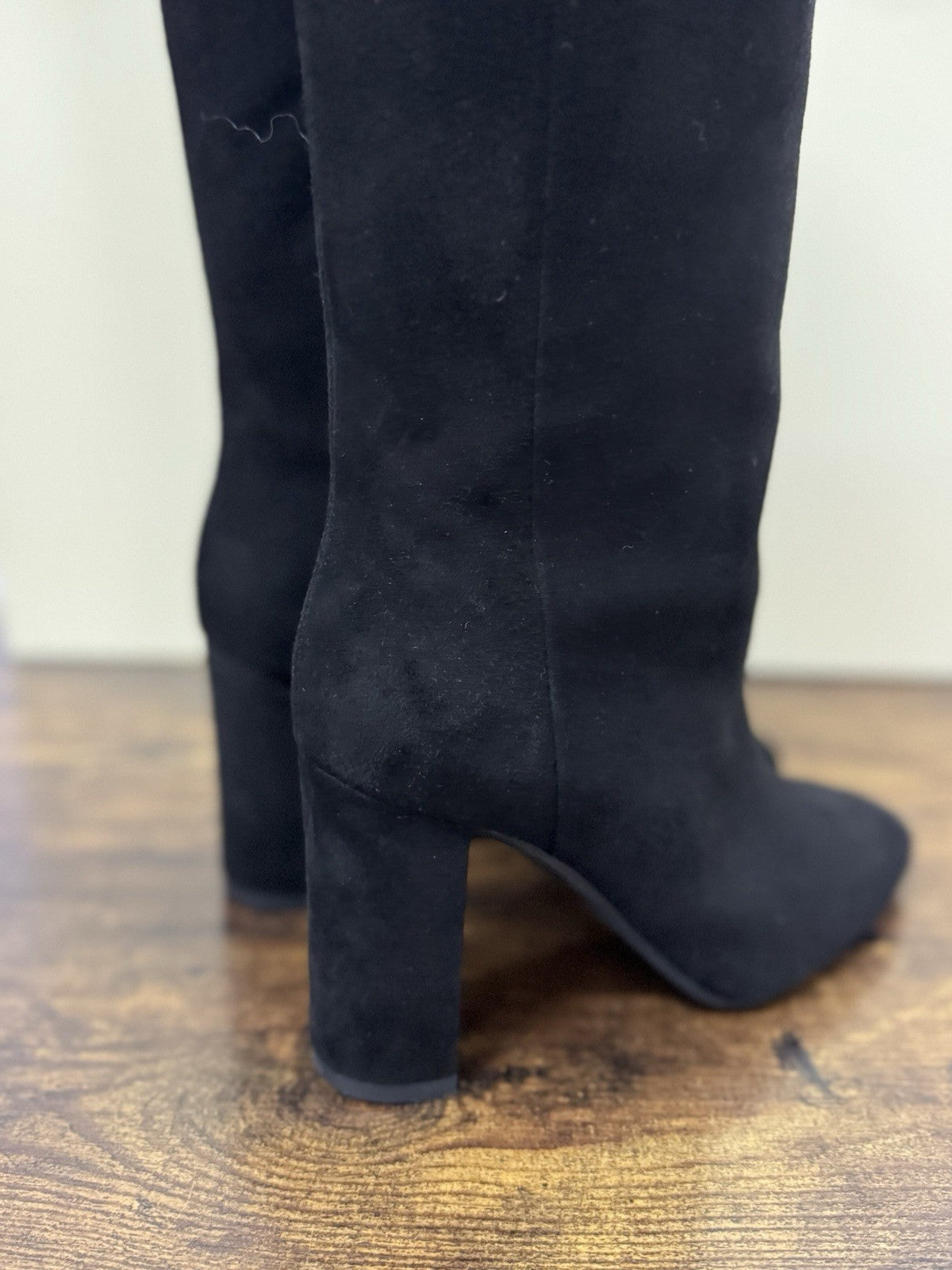 Roberto Serpentini  Stivale Suede Nero Con Tacco Casual Donna 38