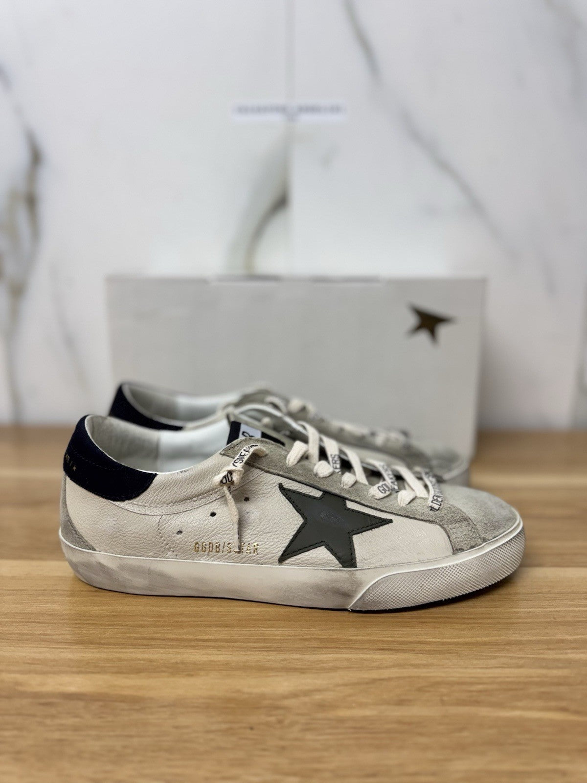 Golden Goose Super Star Cream Olive Grey Luxury Golden Goose Uomo 41
