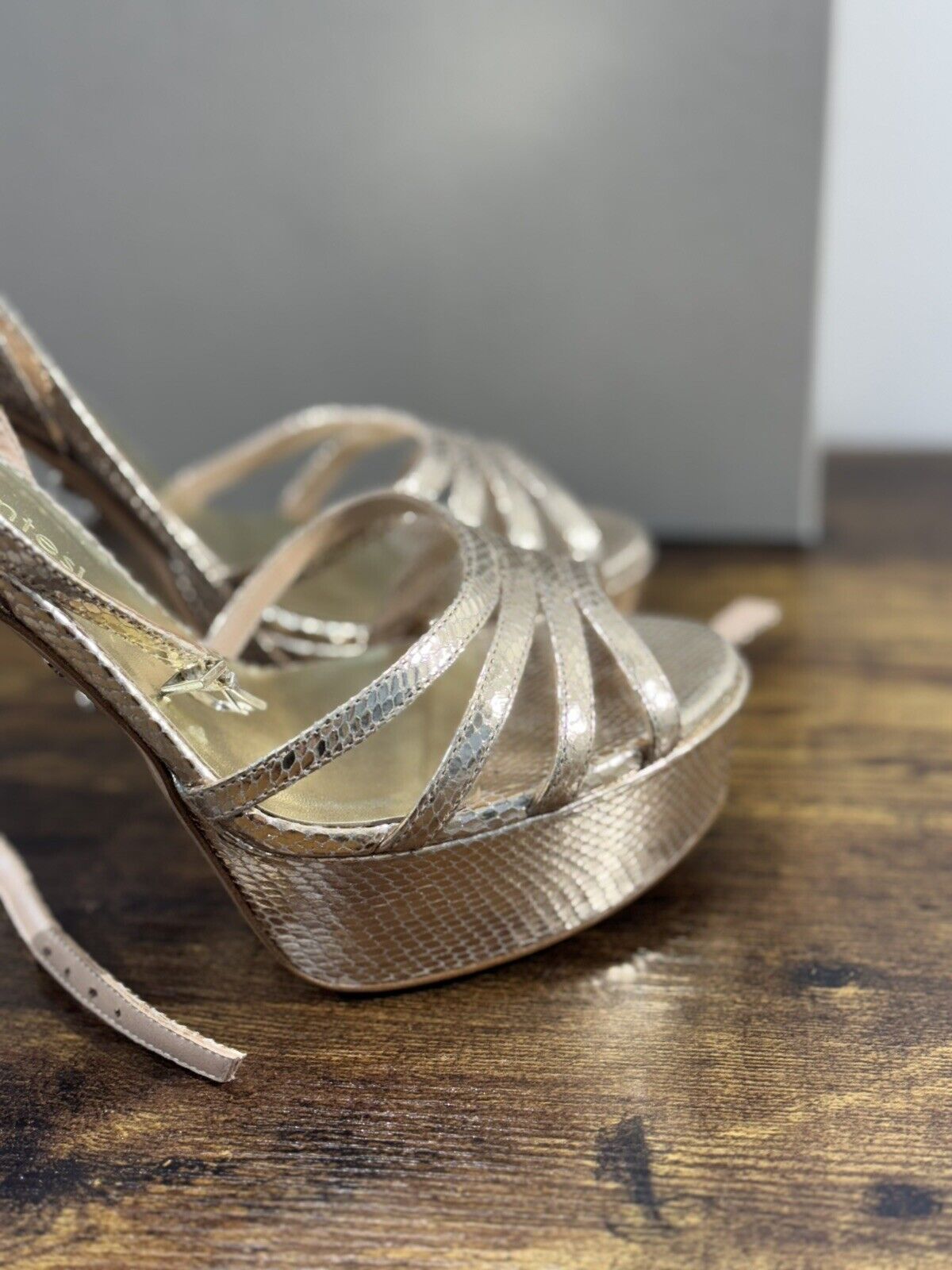 Sergio Levantesi Sandalo Donna Very     Platino    Luxury Woman Sandal 41