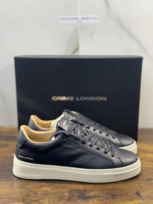 Crime London Sneaker Uomo Extra light Pelle Nero  Casual Men Shoes 40