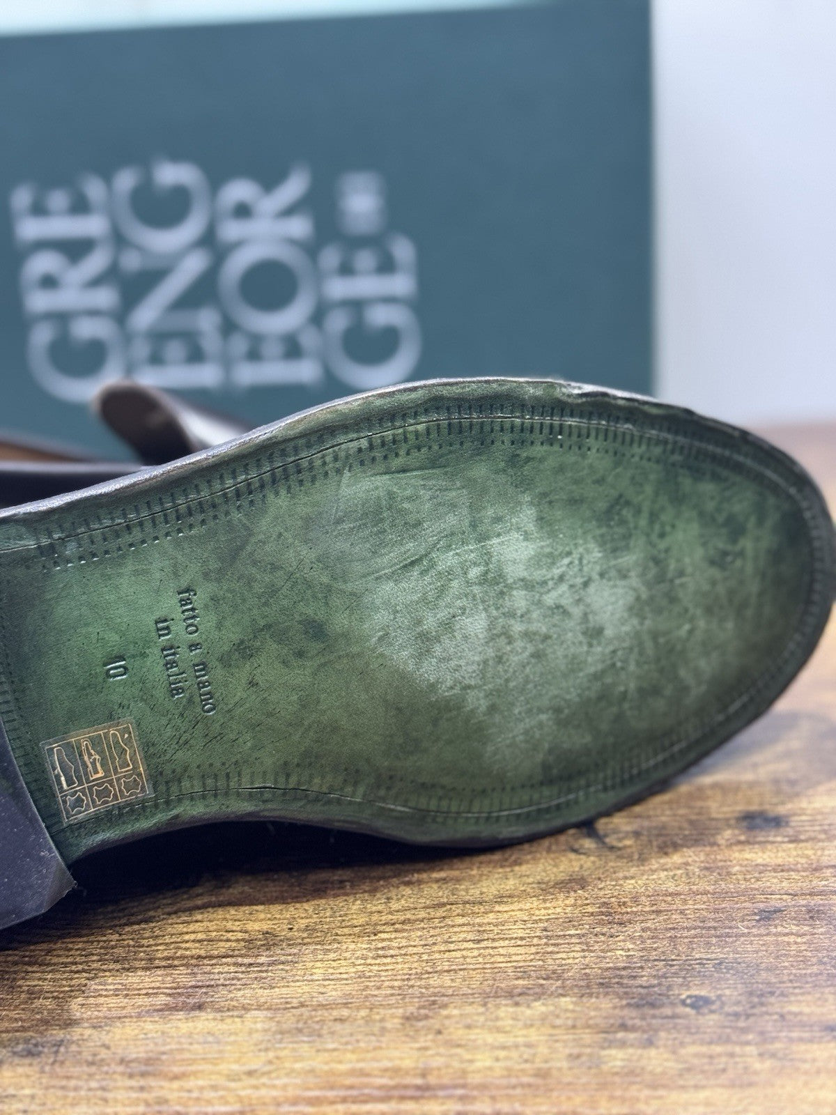Green George Mocassino Pelle Polish  Marrone Uomo 44