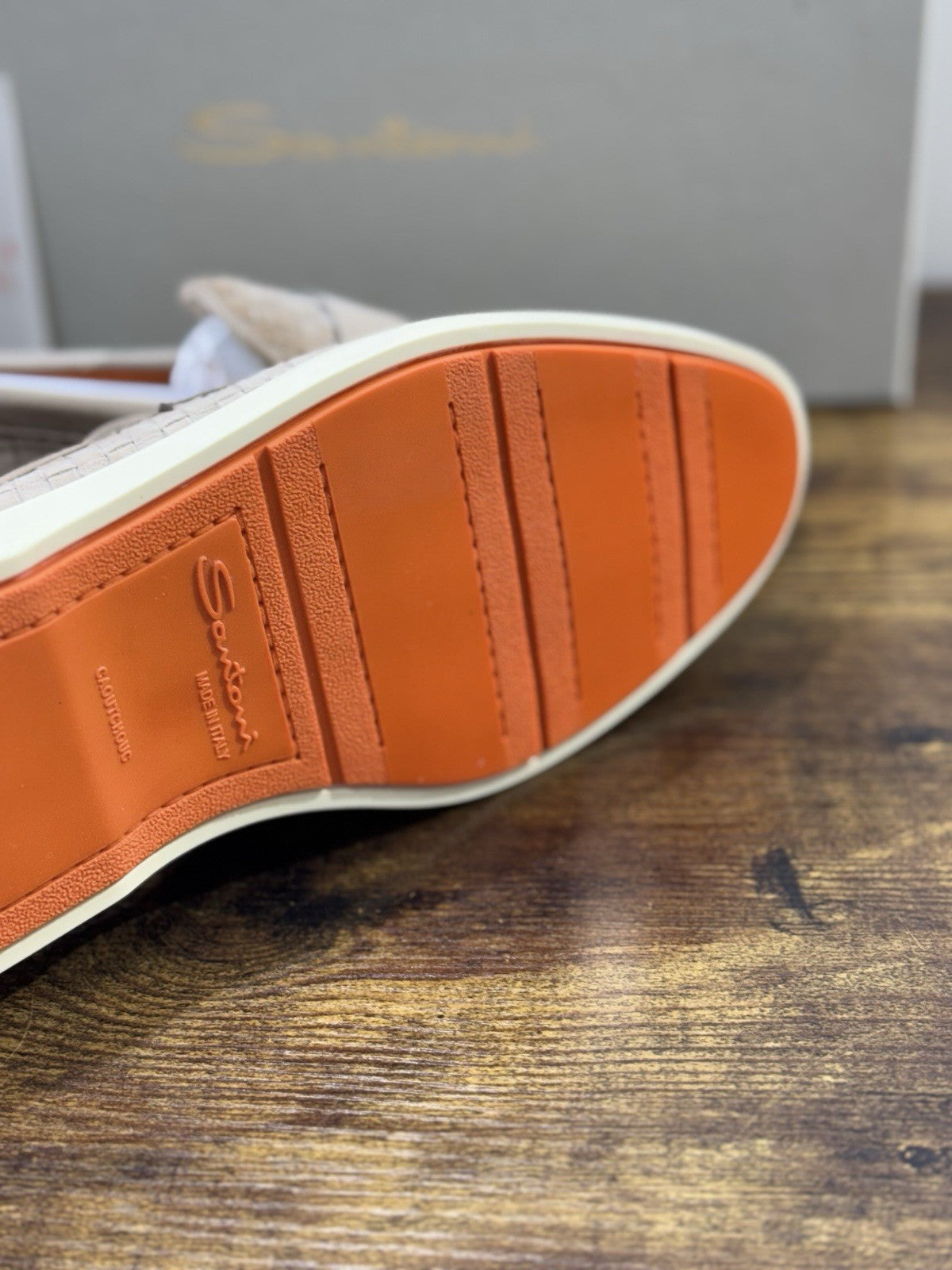 Santoni Mocassino Summer Walk Suede Beige Luxury Santoni Scarpe Uomo 42.5