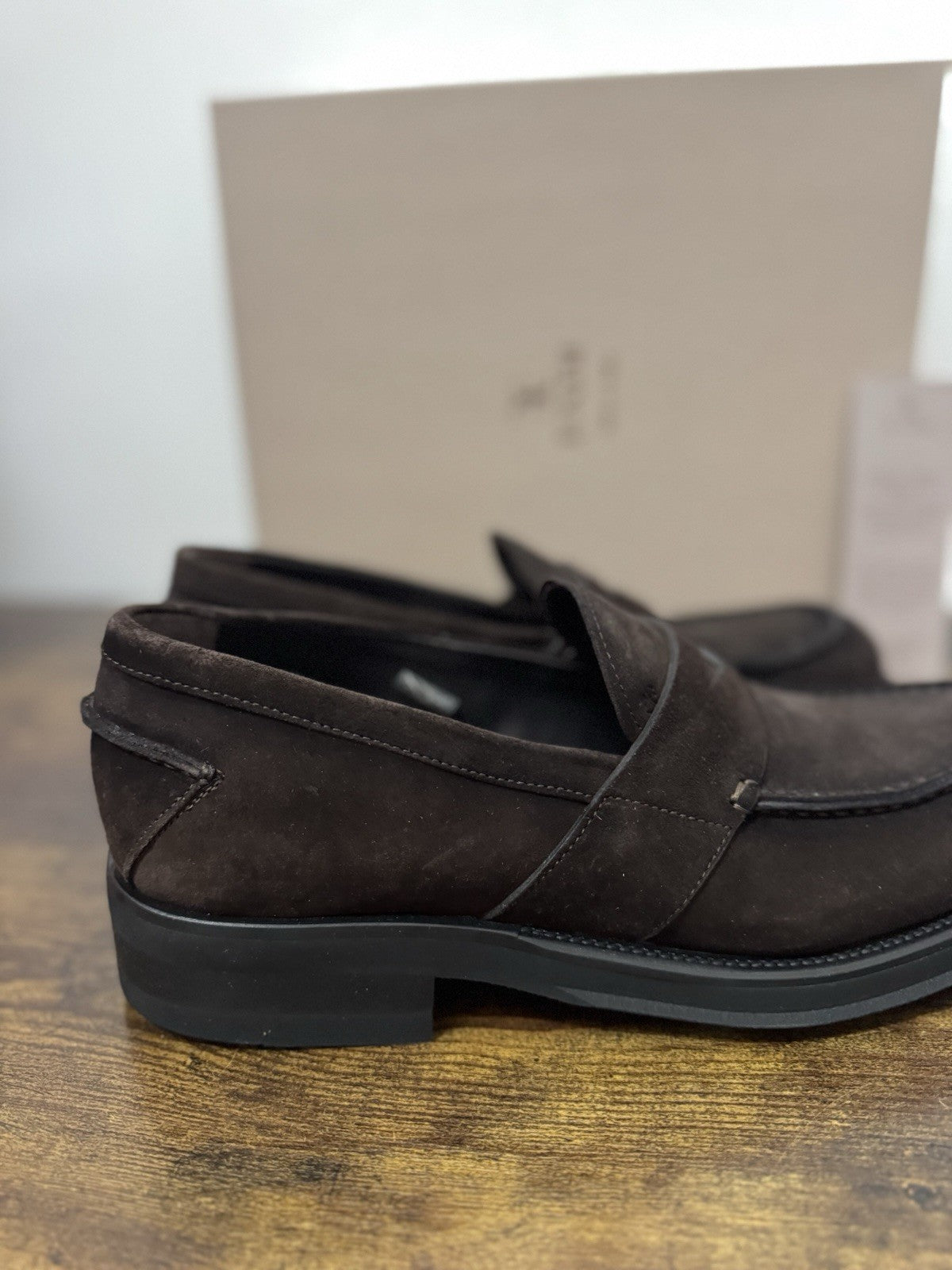 Fabi Mocassino Suede Testa Moro Fondo Vibram  Casual Fabi Uomo 41