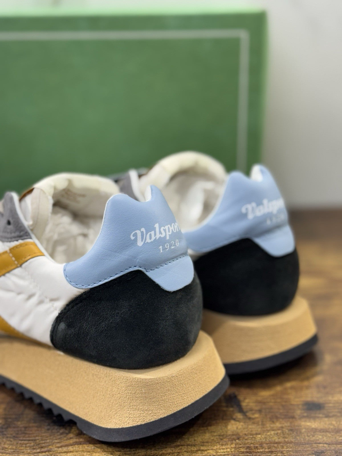 Valsport Magic  Heritage  Sneaker Suede Celeste Giallo  Casual  Uomo 44