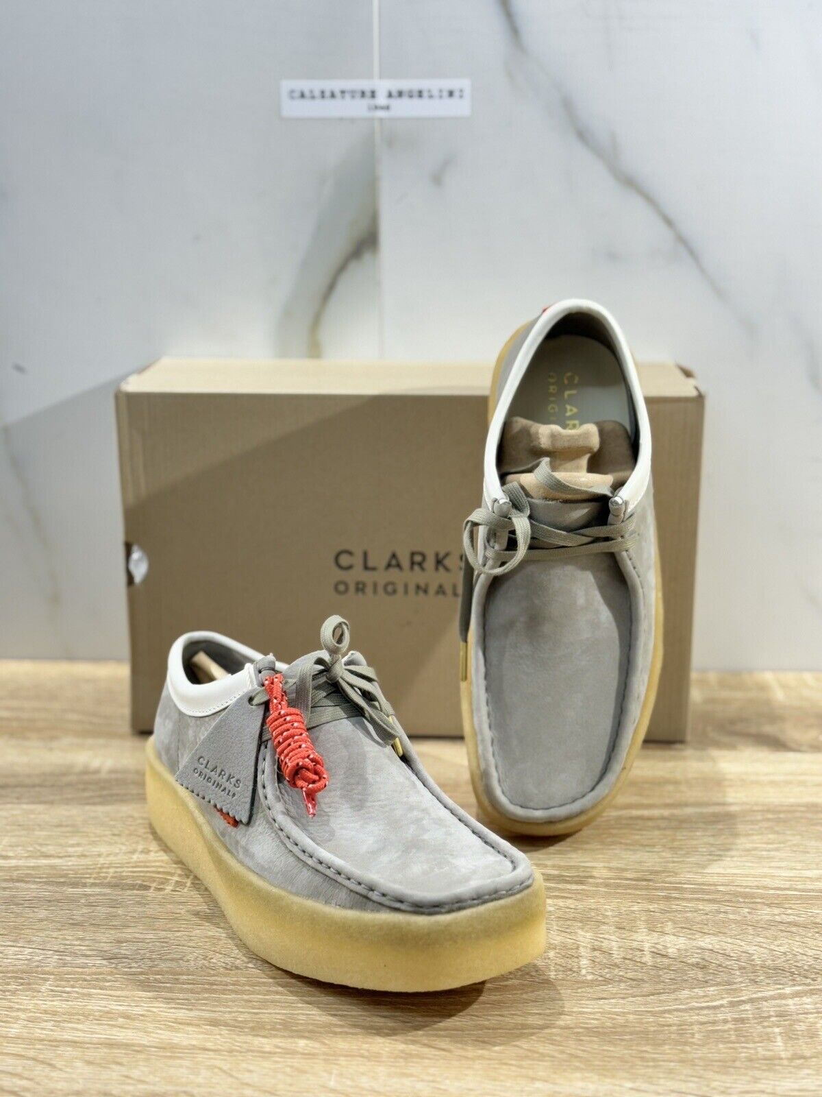 Clarks Wallabee Cup Scarpa Uomo Grey Nubuck  Icon Clarks Men Shoes 41