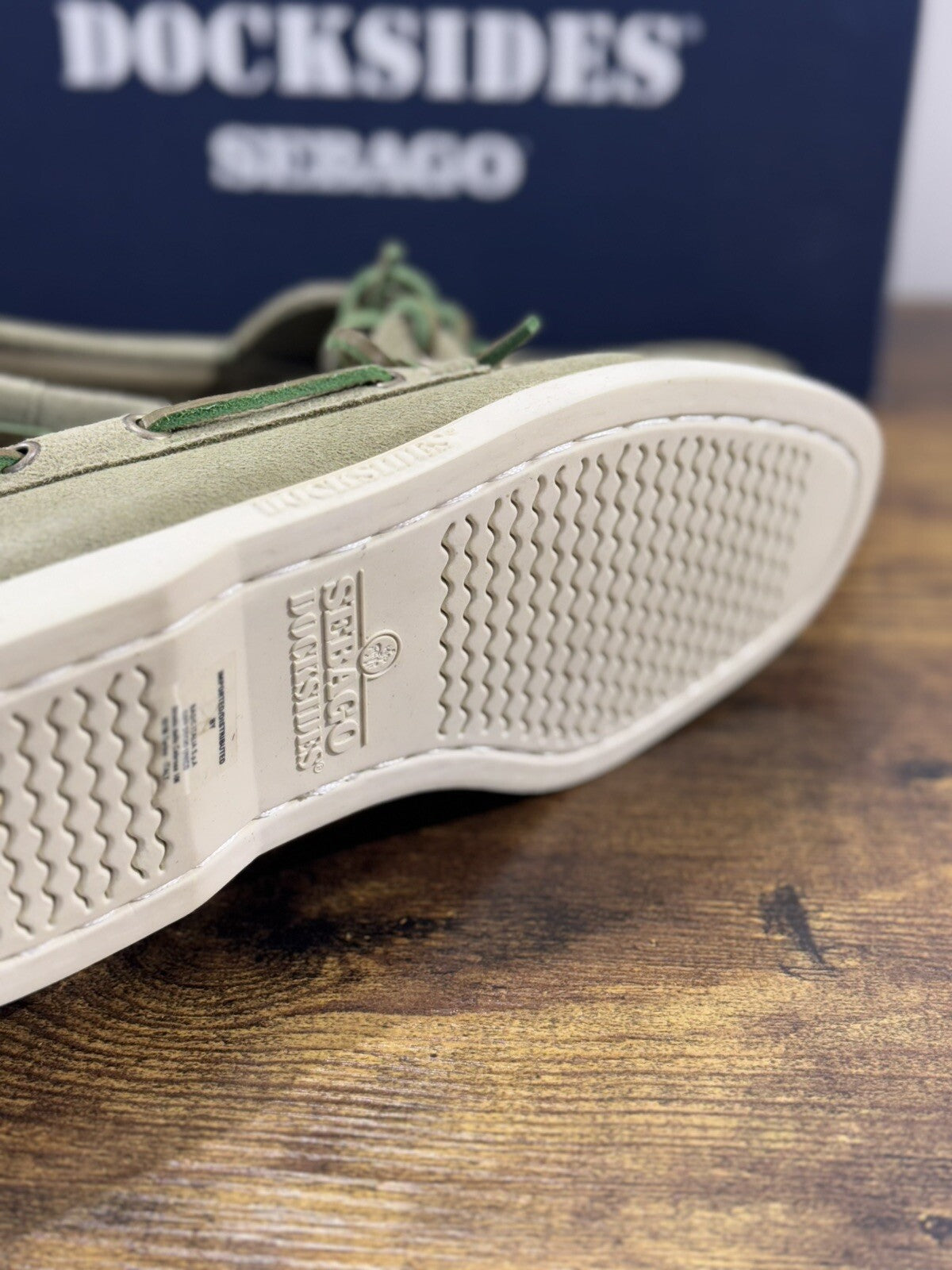 Sebago Docksides Portland Suede Militare Scarpa Da Barca Uomo Sebago 41