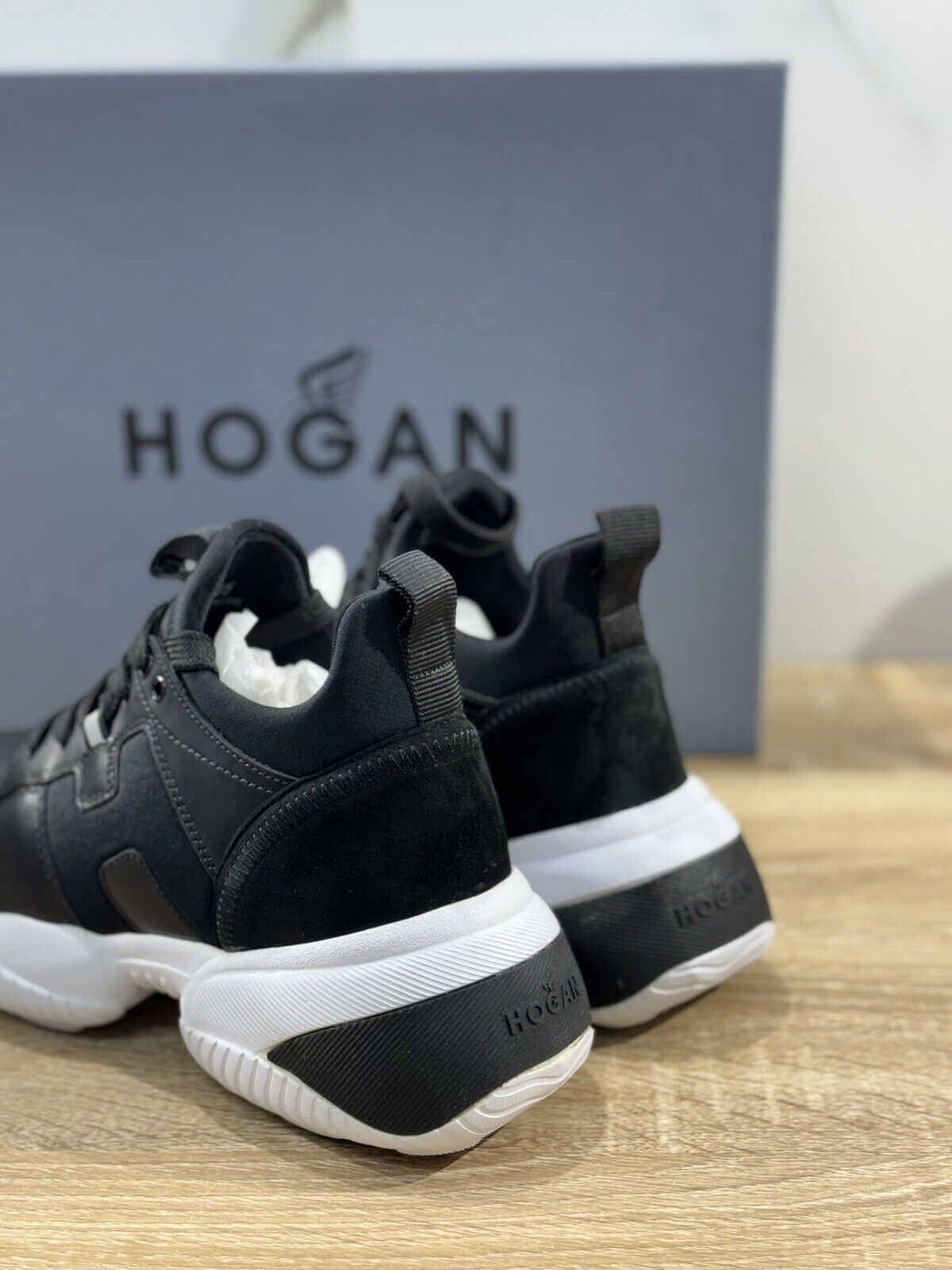 Hogan Interaction Sneaker Donna Nera Casual Woman Hogan Shoes 35