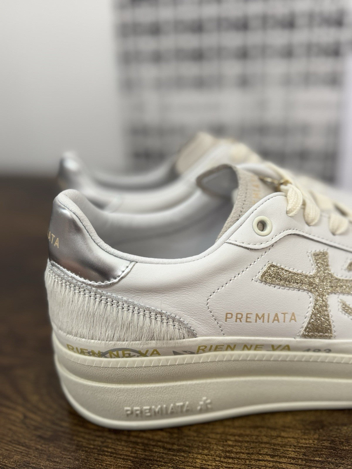 Premiata Micol  Sneaker Pelle Bianca    Casual Premiata Donna 38