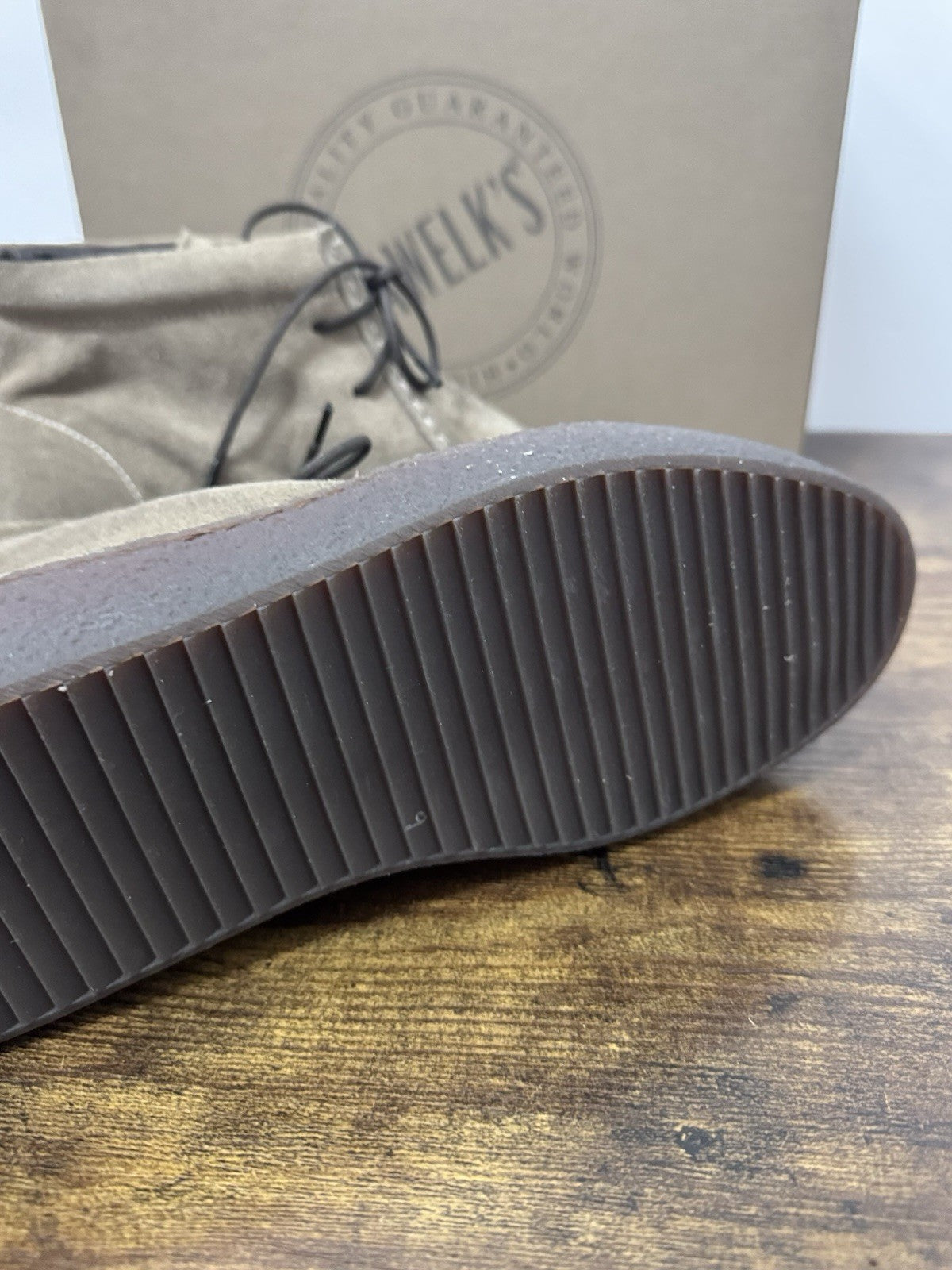 Pawelk’s Polacchino  Suede Taupe  Casual Boot Uomo 39