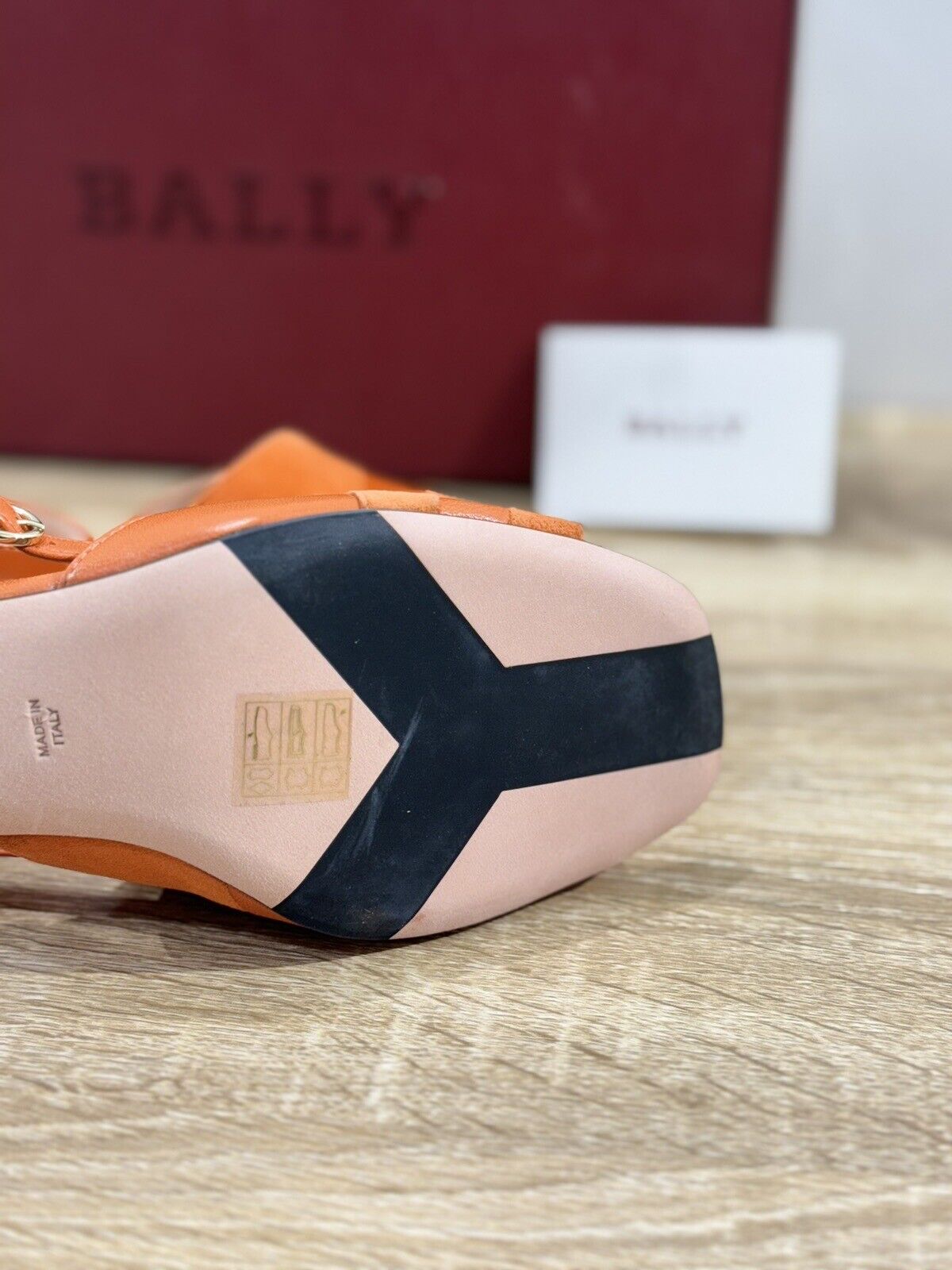 Bally Sandalo Donna Pelle Arancio Luxury Woman Bally Sandal 37