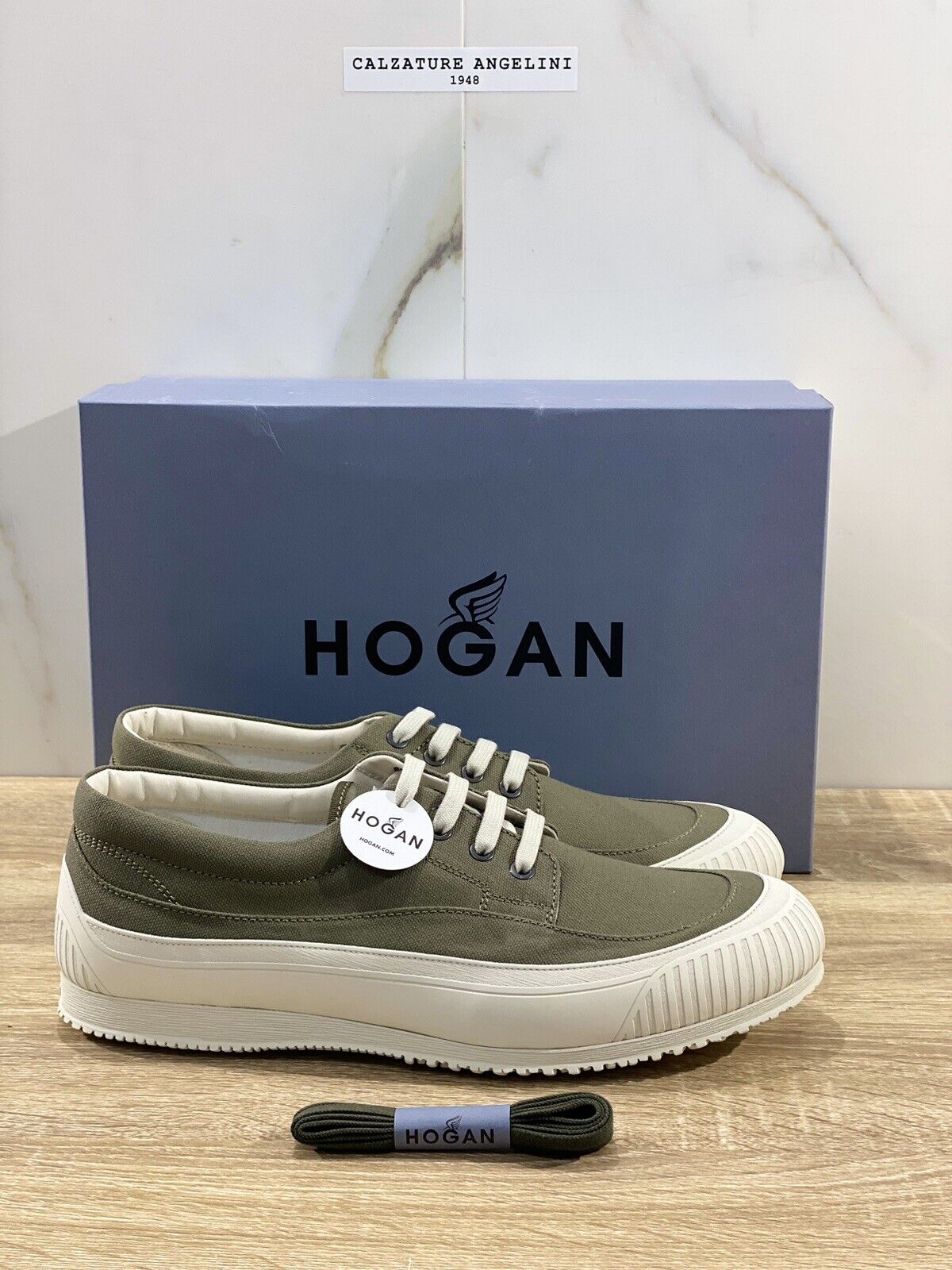 Hogan H258 traditional scarpa uomo Verde Military  luxury men shoe hogan 44