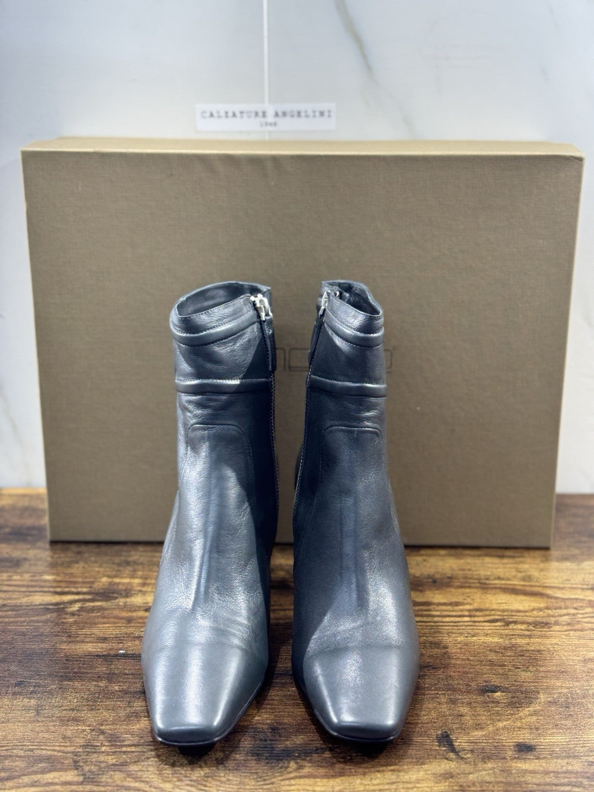 Pomme D’or Stivaletto   Pelle Asfalto    Casual Luxury Boot  Donna 41