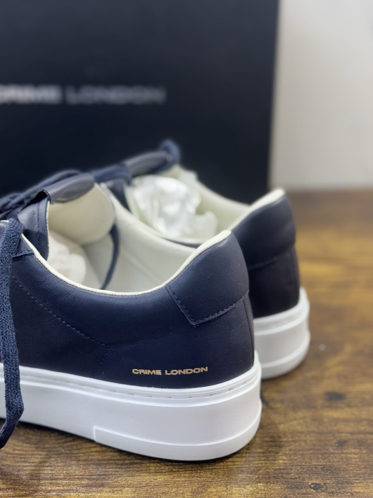 Crime London Sneaker Extralight  Pelle Blu Causal Uomo 43