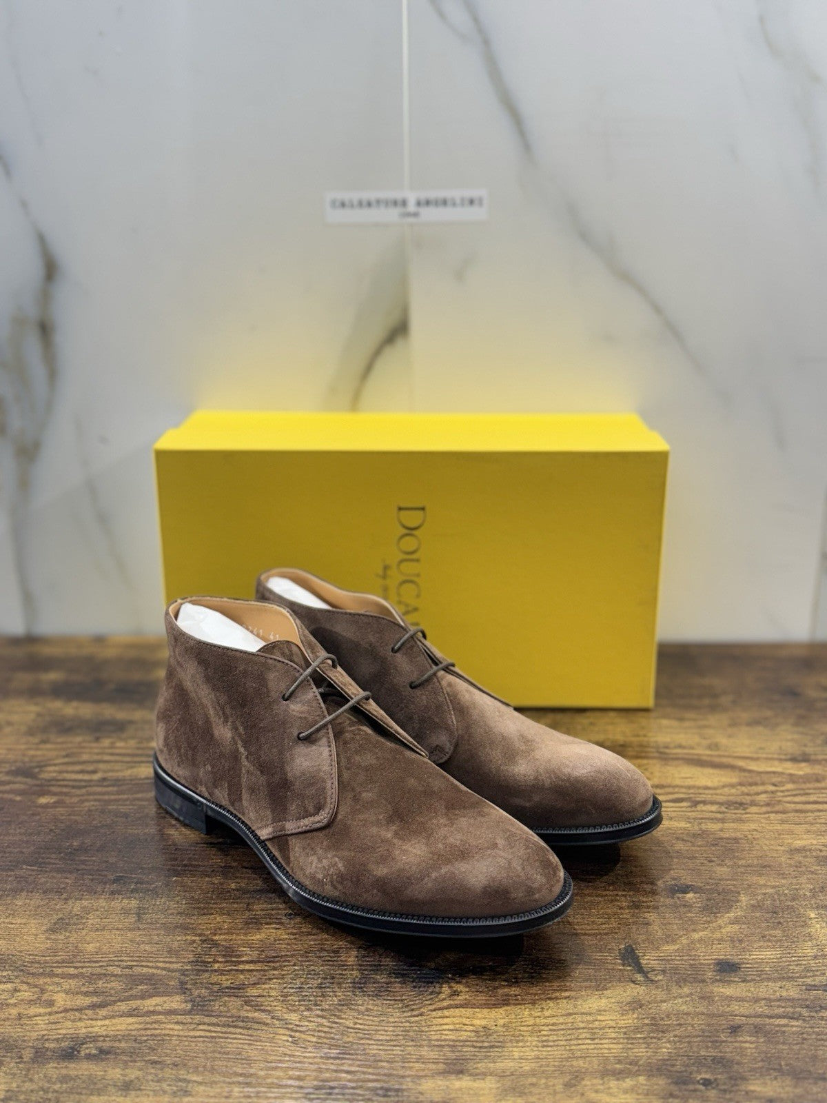 Doucal’s Polacchino Suede Marrone   Luxury Doucal’s Scarpa Uomo 43